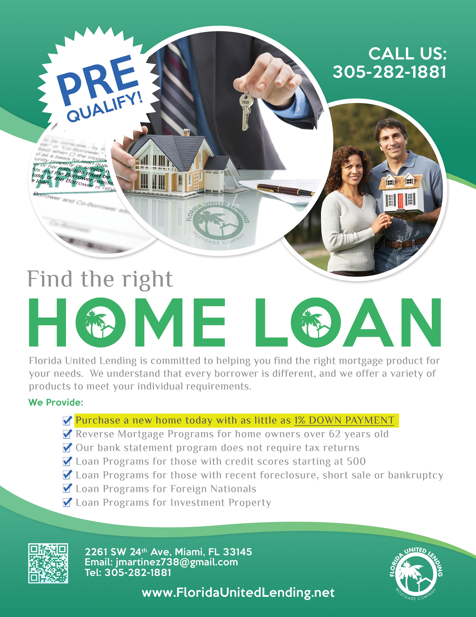 Florida United Lending Mortgage Company Flyer