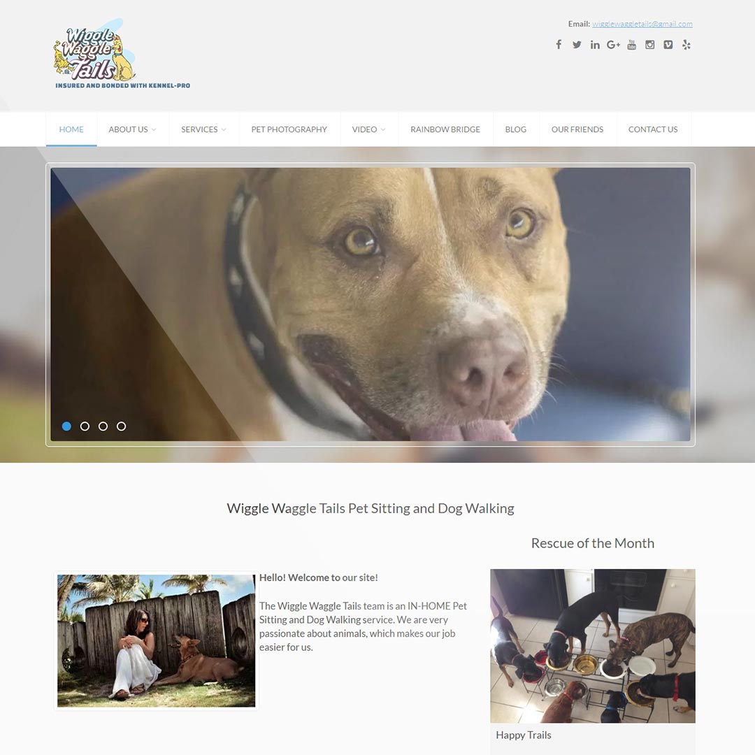Wiggle Waggle Tails Website